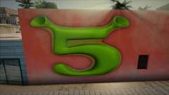 Shrek 5 Logo Mural