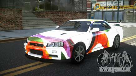 Nissan Skyline R34 GT-R XD-L S9 für GTA 4