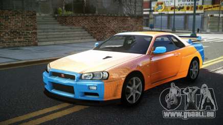 Nissan Skyline R34 GT-R XD-L S6 für GTA 4