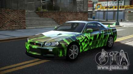 Nissan Skyline R34 GT-R XD-L S10 für GTA 4