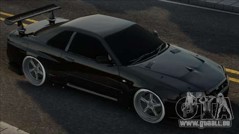 Nissan Skyline R34 Blek pour GTA San Andreas