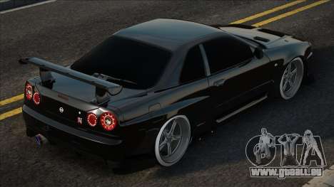 Nissan Skyline R34 Blek pour GTA San Andreas