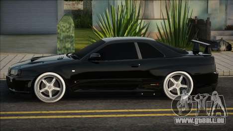 Nissan Skyline R34 Blek pour GTA San Andreas