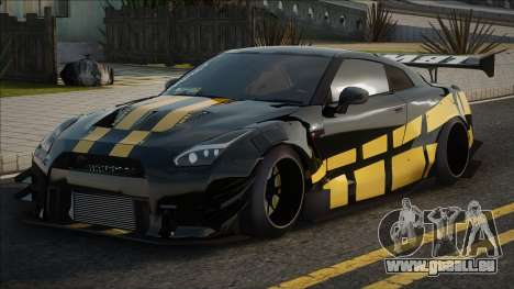 Nissan GTR R35 Yellow für GTA San Andreas