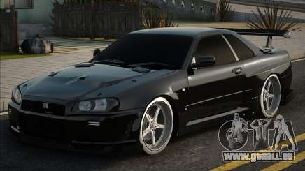 Nissan Skyline R34 Blek pour GTA San Andreas