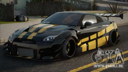 Nissan GTR R35 Yellow für GTA San Andreas